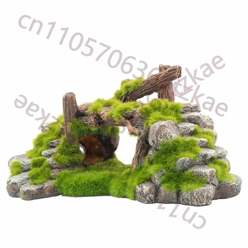 Aquarium Fish Bridge - ของตกแต่งตู้ปลาแบบสร้างสรรค์ ทำจากเรซิน สะพานปลา ถ้ำเล่นตกแต่งตู้ปลา