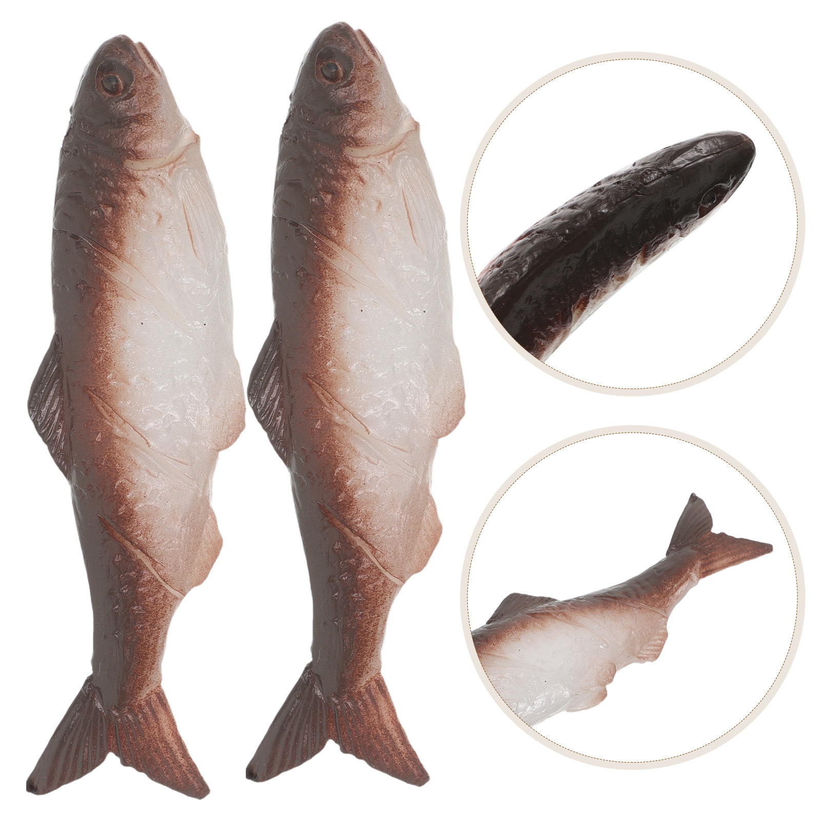 Aquarium Fish Japanese - 6 ชิ้น ปลาฉลามดาบจำลองเหมือนจริงสำหรับตกแต่ง ปลาทะเลเทียม PVC ขนาด