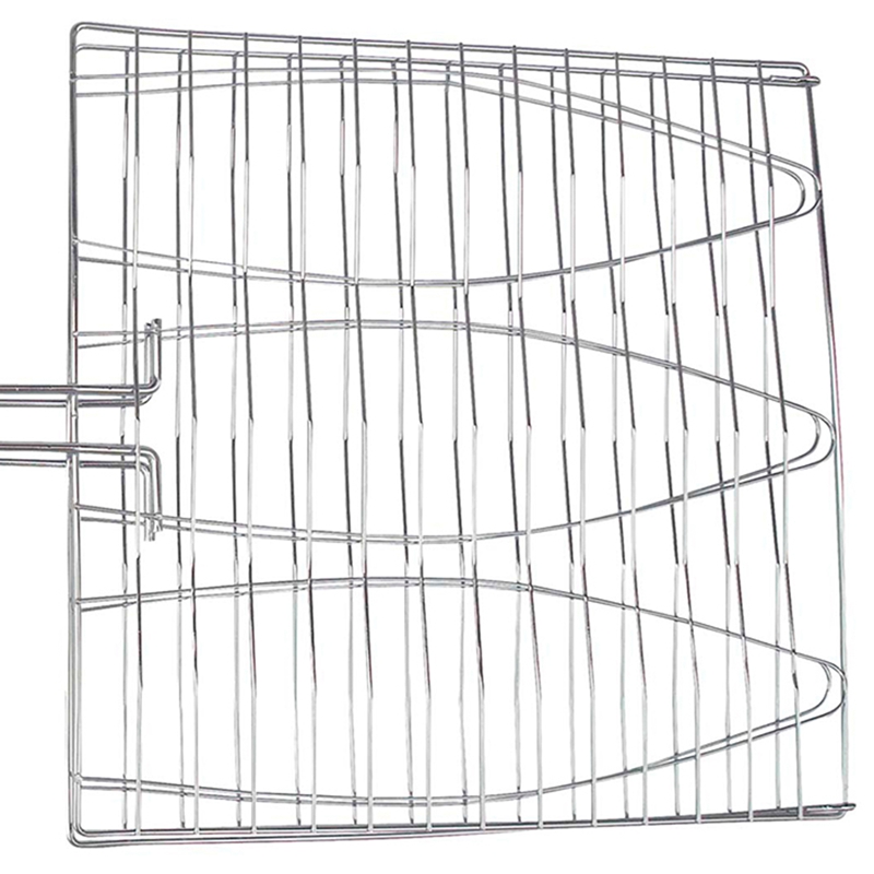 Fish Net Handle - [A93Z!】 ตะแกรงย่างปลาสำหรับบาร์บีคิว ตะแกรงย่างปลาแบบไม่ติด ตะกร้าย่างปลาสามชั้น ด้ามจับไม้ อุปกรณ์บาร์บีคิว