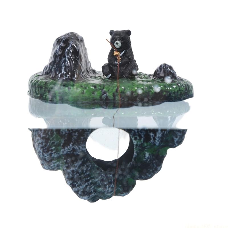Aquarium Decoration Rock - QX2E เกาะลอยเครื่องประดับพิพิธภัณฑ์สัตว์น้ำถ้ำตกปลา Hideouts ถังปลาสนุก