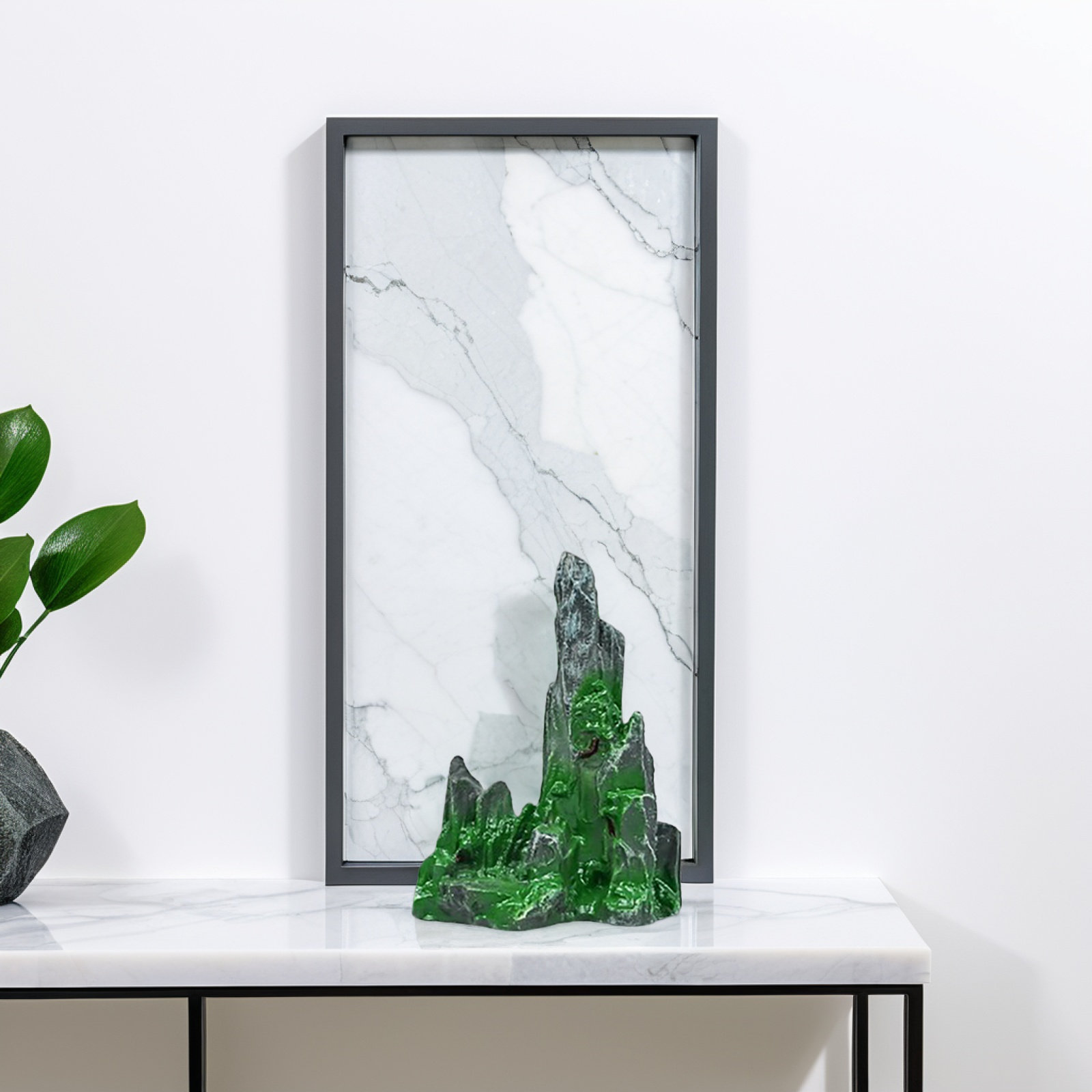 Aquarium Fish Bridge - 2 ชิ้น ของตกแต่งตู้ปลาแบบหมุนได้ รูปหินภูเขาเทียม จานซูชิ สะพานเรซิ่น