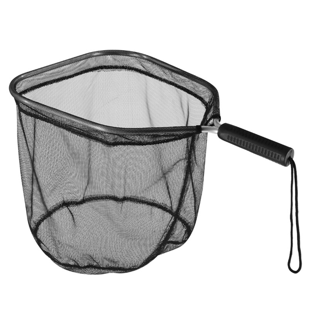 Fish Net Handle - ตาข่ายดักปลาอะลูมิเนียม ขนาด 30/35 ซม. แบบพกพา ตาข่ายกลม/สี่เหลี่ยม