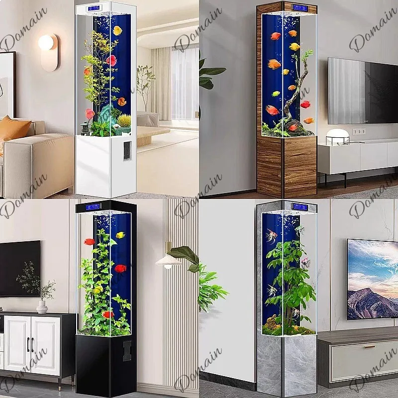 Aquarium Fish Low Maintenance - สวัสดีค่ะ ตู้ปลาแบบเรียบง่ายสำหรับห้องนั่งเล่น ดูแลง่าย ไม่ต้องเปลี่ยนน้ำ เหมาะสำหรับปลาขนาดเล็กถึงกลาง