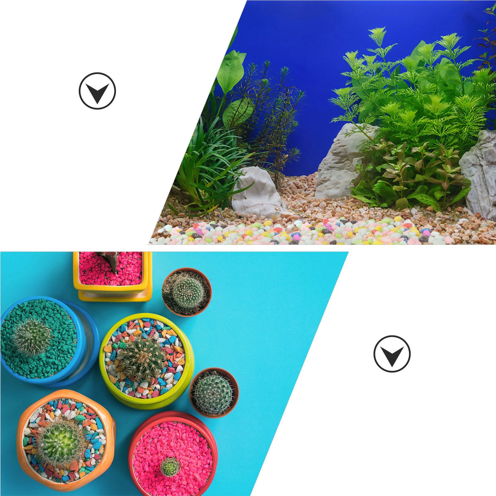 กรวดเรืองแสงในที่มืด 400 ชิ้น  - Aquarium Decoration Rock บทวิจารณ์และราคา