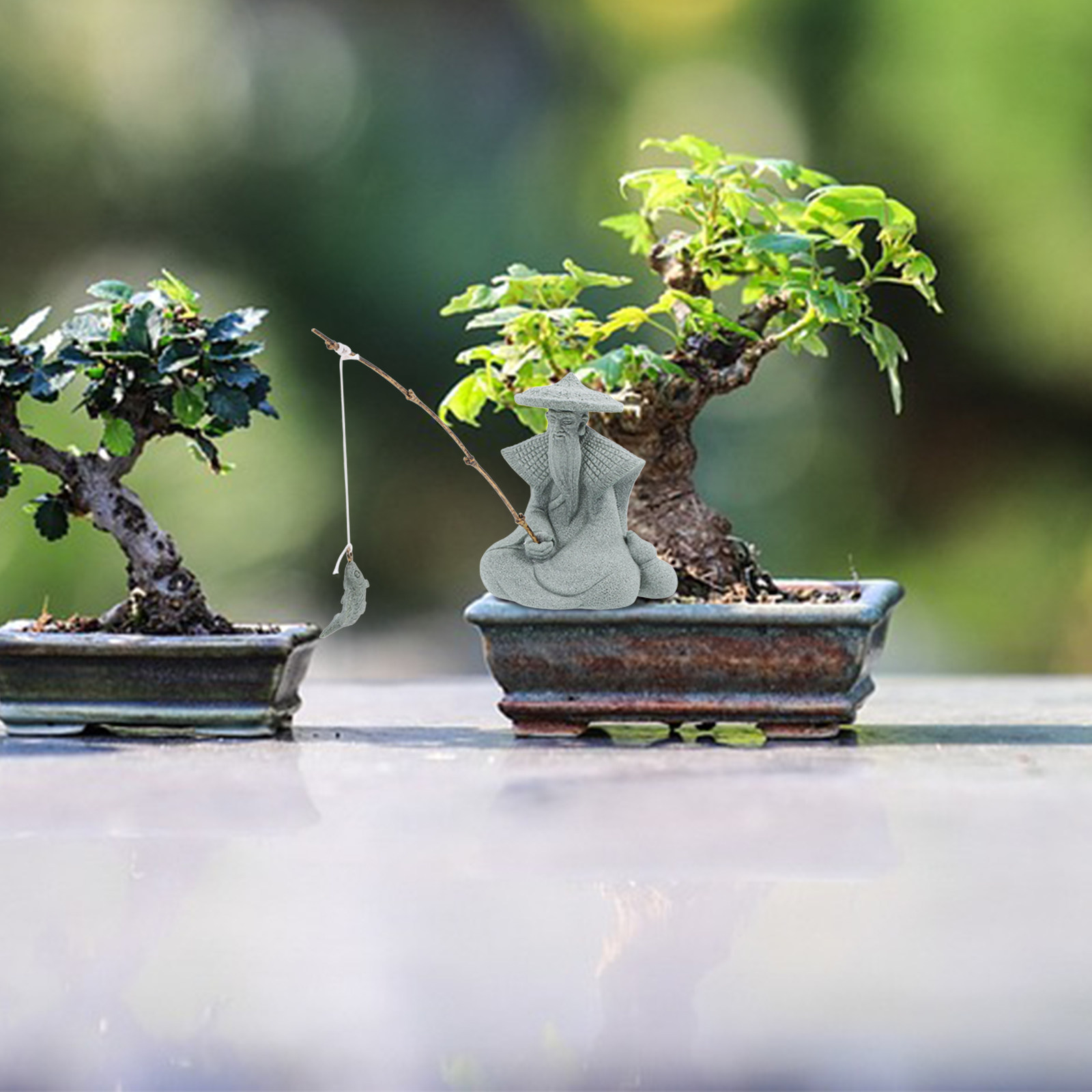 รูปปั้นชาวประมงเรซิ่นรายละเอีย - Aquarium Fish Japanese บทวิจารณ์และราคา