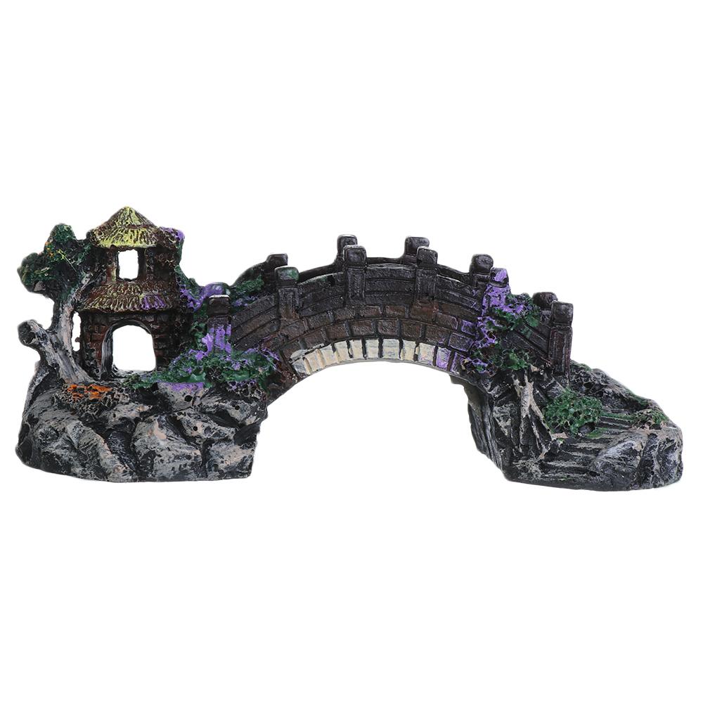 ต้นไม้ประดับ ต้นไม้จำลอง อุปกร - Aquarium Fish Bridge บทวิจารณ์และราคา
