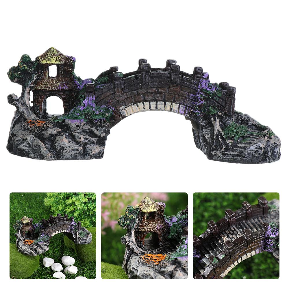 ต้นไม้ประดับ ต้นไม้จำลอง อุปกร - Aquarium Fish Bridge บทวิจารณ์และราคา