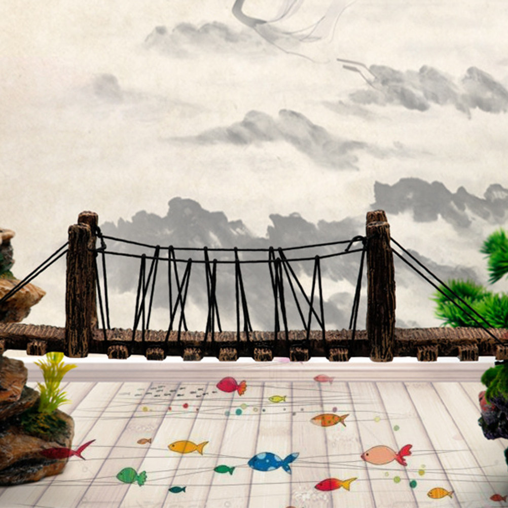 สะพานตกแต่งตู้ปลาเรซินไม่ซีดจา - Aquarium Fish Bridge บทวิจารณ์และราคา