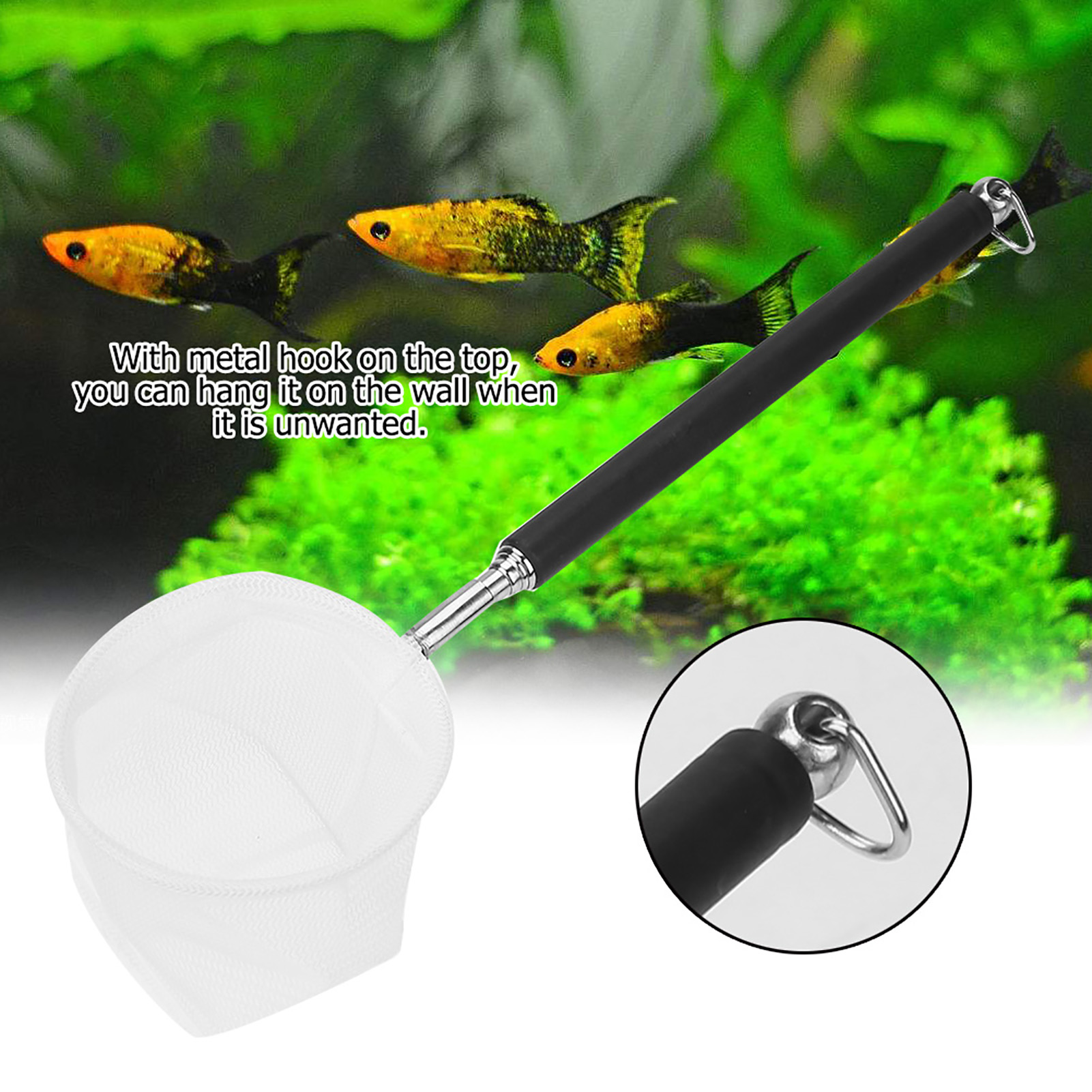 ตาข่ายจับปลาในตู้ปลาแบบปรับได้ - Fish Net Handle บทวิจารณ์และราคา