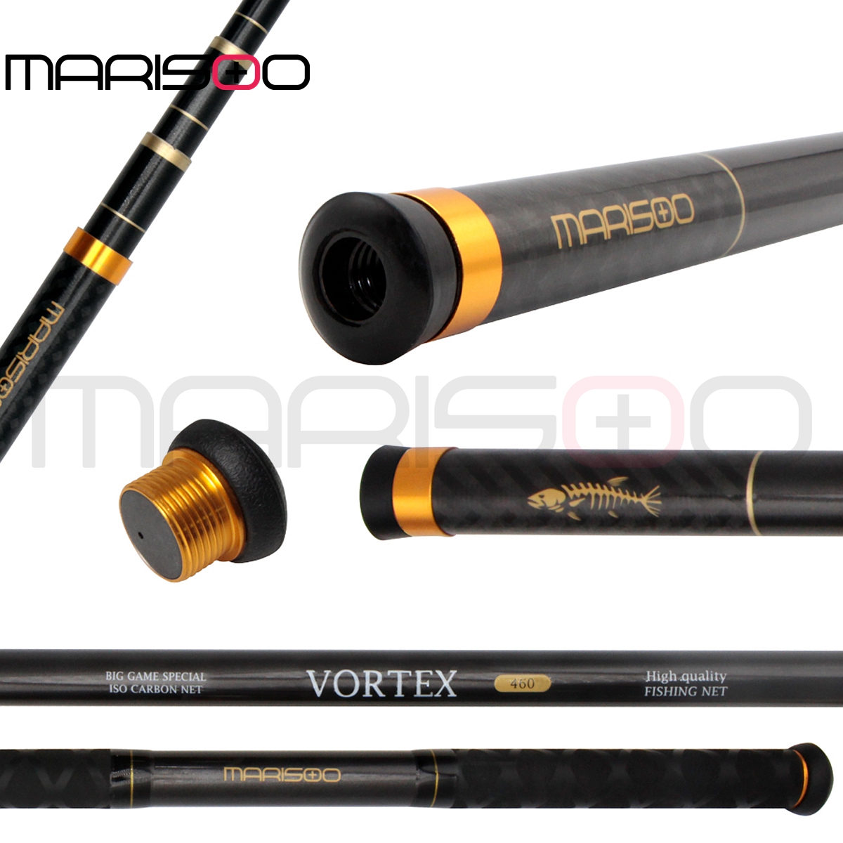 MARISOO VORTEX ด้ามจับตาข่ายตก - Fish Net Handle บทวิจารณ์และราคา