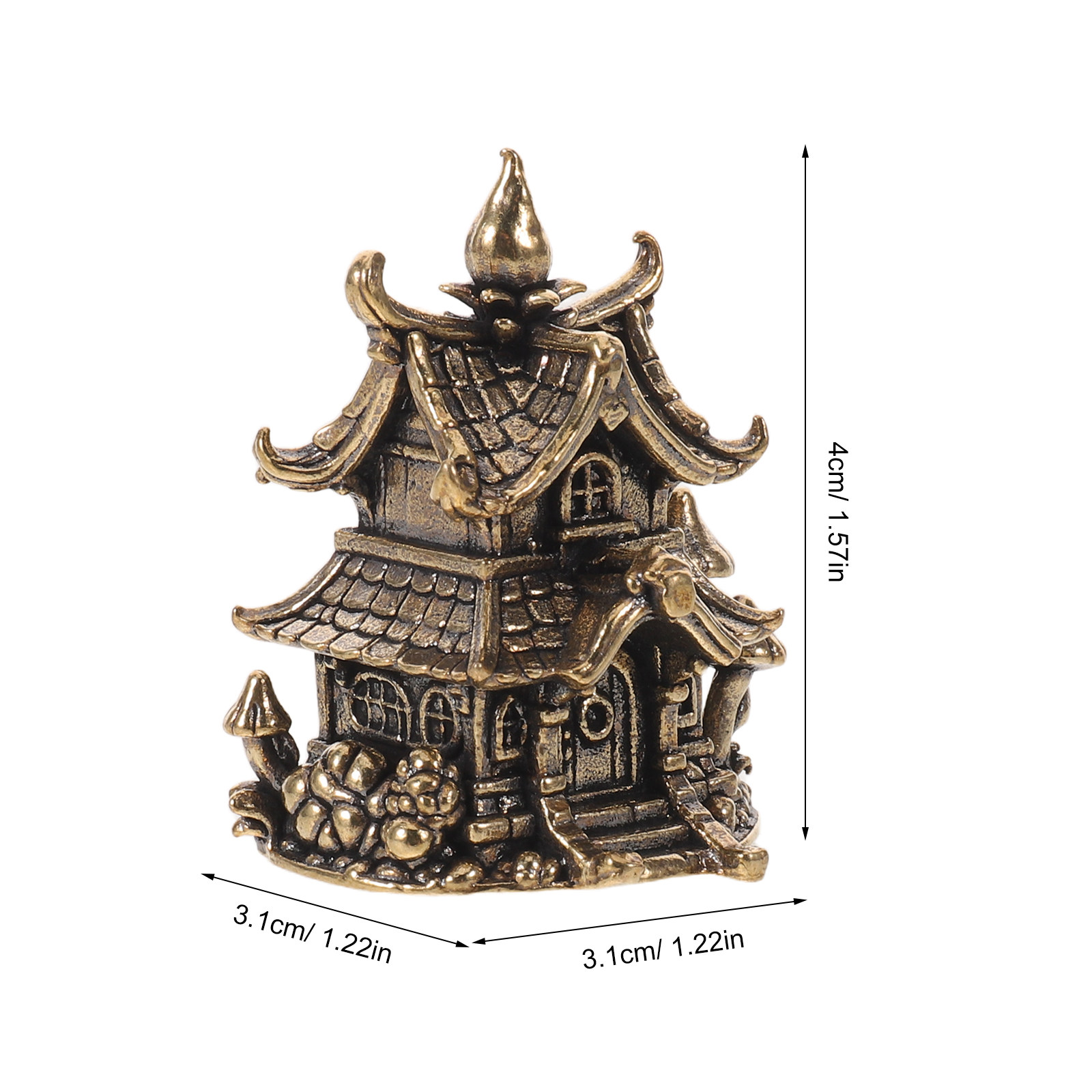 เครื่องประดับเจดีย์ทองเหลืองญี - Aquarium Fish Japanese บทวิจารณ์และราคา