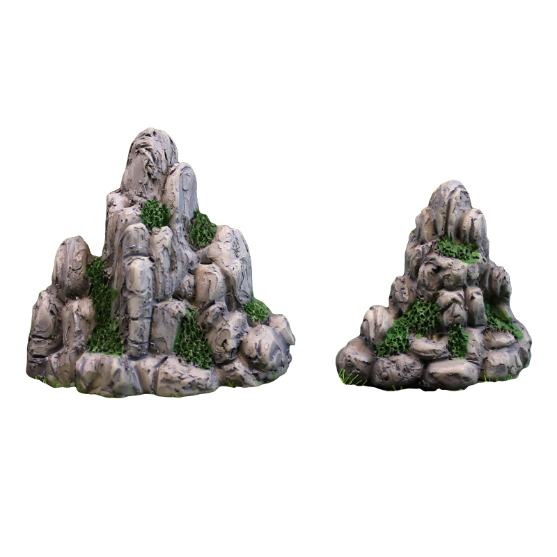 ของตกแต่งสวนจำลอง ภูเขาจำลองขน - Aquarium Decoration Rock บทวิจารณ์และราคา
