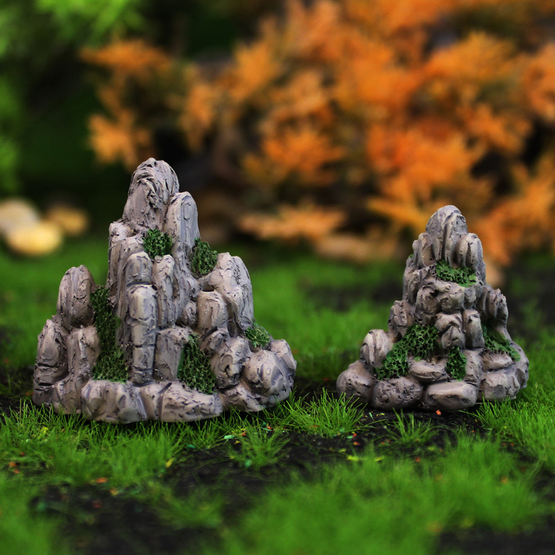 ของตกแต่งสวนจำลอง ภูเขาจำลองขน - Aquarium Decoration Rock บทวิจารณ์และราคา