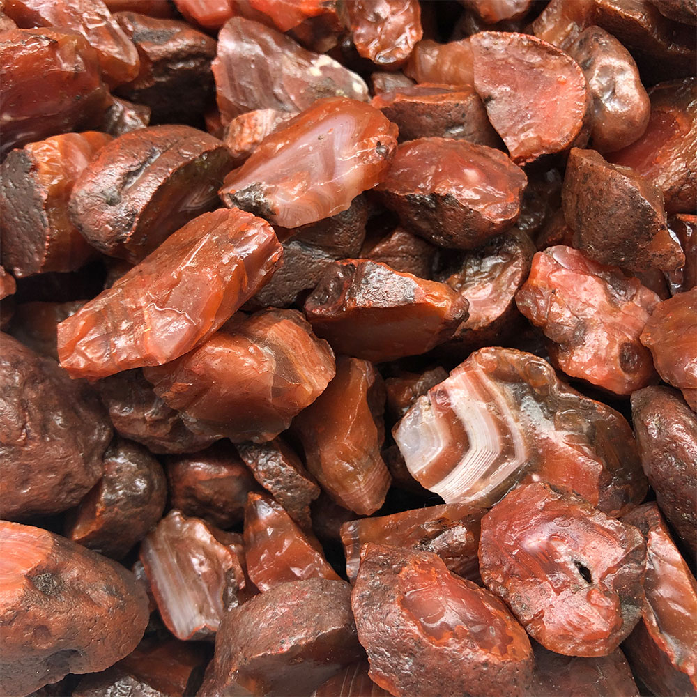1 PC สุ่มหยาบดิบ Carnelian สีแ - Aquarium Decoration Rock บทวิจารณ์และราคา