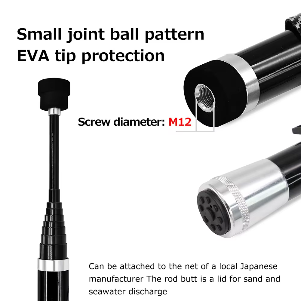 SANLIKE 3 M สีดํา Telescopic ค - Fish Net Handle บทวิจารณ์และราคา